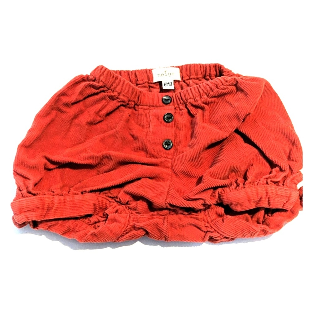 Neige cord shorts. Burnt orange